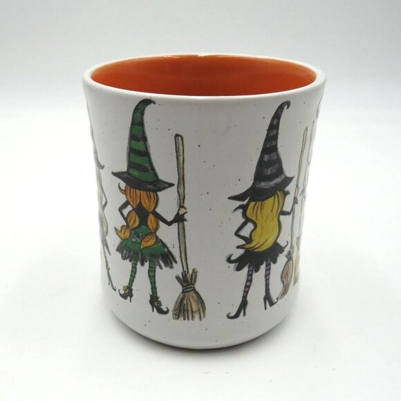Squad Ghouls Coffee Mug Halloween Themed Ceramic Cup Witch Illustrations - Picture 3 of 8